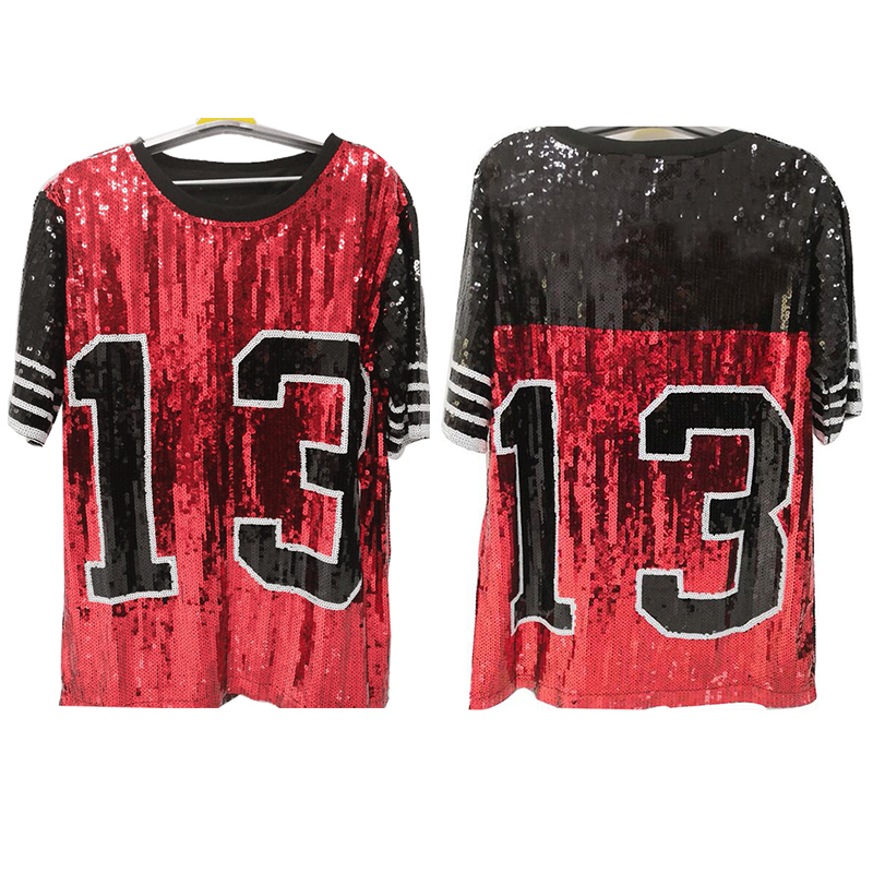 

SG Fashion Sequin shining hip hop Dress Sorority Bling Zeta Phi Beta Top Sequin T shirts coat CX200605, Silver