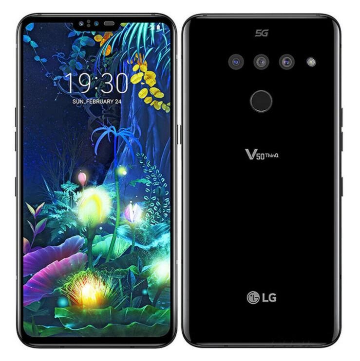 

LG V50 ThinQ V500N Octa Core 6GB/128GB 6.4" Triple Cameras 16MP 5G Refurbished Unlocked Mobile Phones, Black