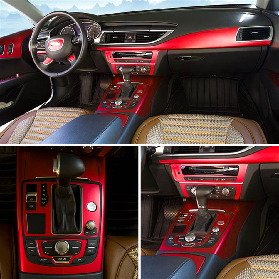 

For Audi A7 2011-2018 Self Adhesive Car Stickers 3D 5D Carbon Fiber Vinyl Car stickers and Decals Car Styling Accessories