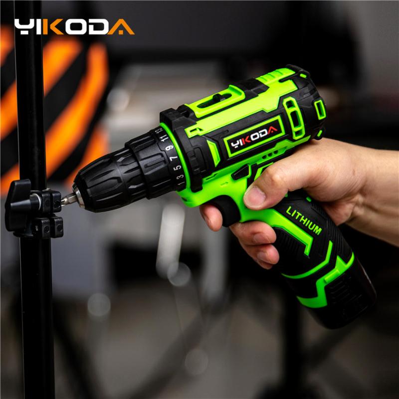 

YIKODA 16.8V Electric Screwdriver Two speed Lithium Battery Cordless Screwdriver Rechargeable DIY Electric Drill Power Tools