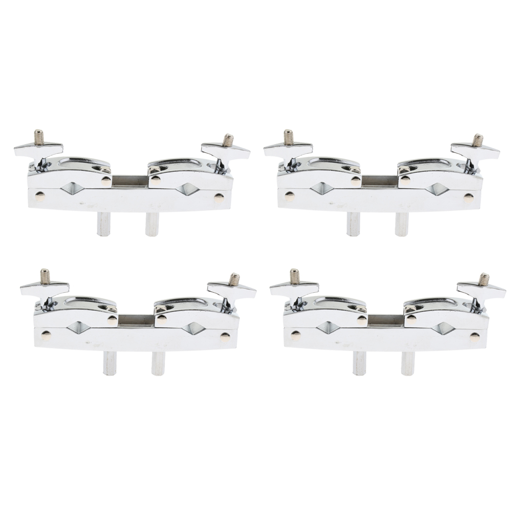 

4Pieces Adjustable Alloy Drum Cymbal Clamp Mount Percussion Instrument Parts