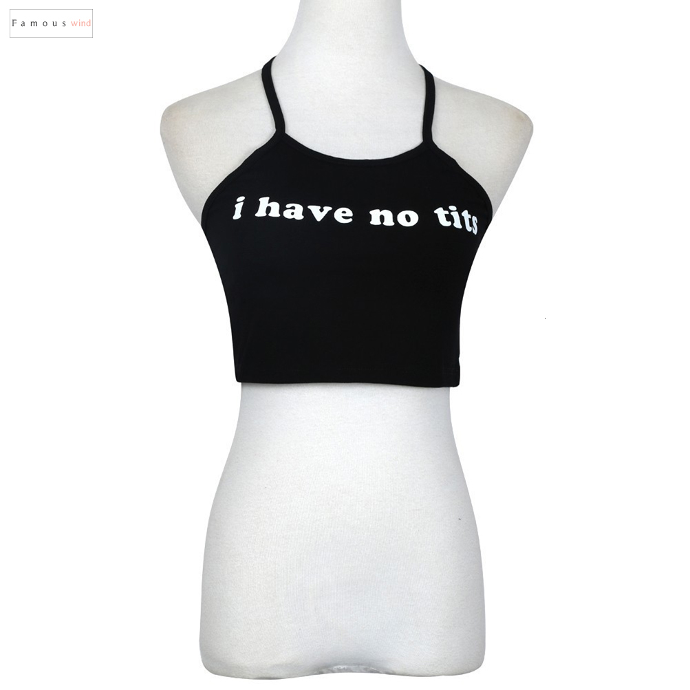 Women /"I have no Tit s/" crop Top