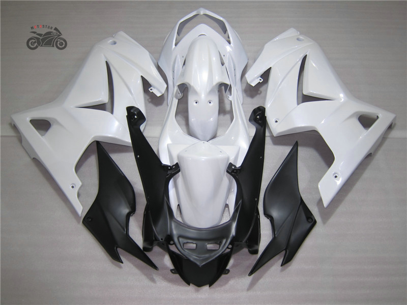 

Injection mold fairings kit for KAWASAKI Ninja 250 ZX250R ZX 250R 2008 2009 2010-2014 EX250 08-14 ABS plastic white fairing set, Same as the picture