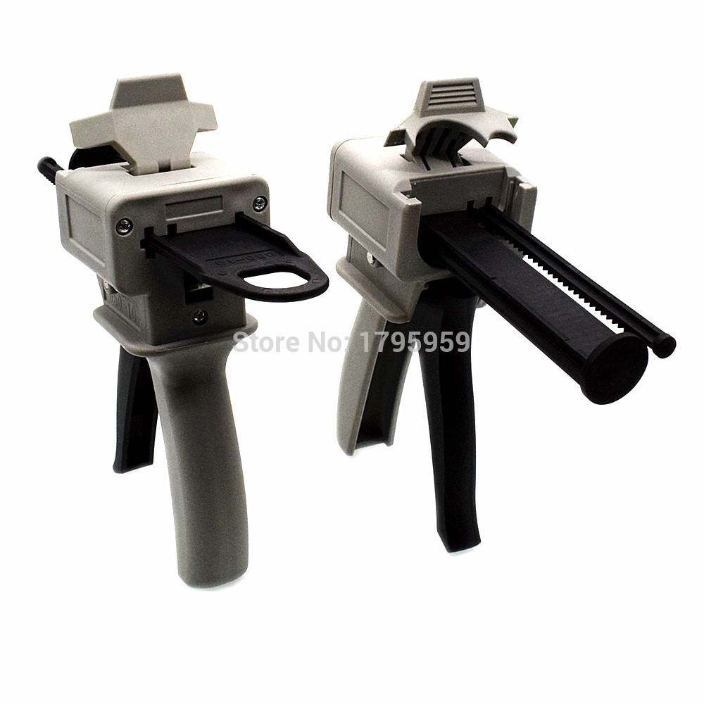 

50ml 75ml AB Epoxy Glue Gun Applicator Glue Adhensive Gun Mixed 10:1 Two Component AB Dispensing Hand Caulking