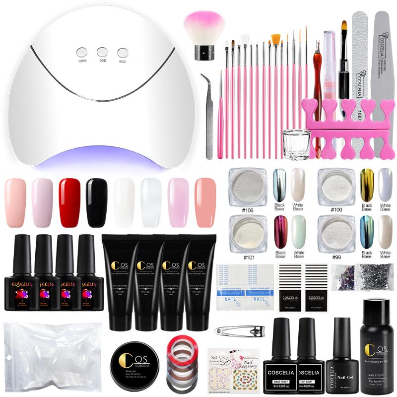

COSCELIA 36W UV LED Nail Lamp Dryer Nail Kits Manicure Set Gel Polish Art Tools For Nails