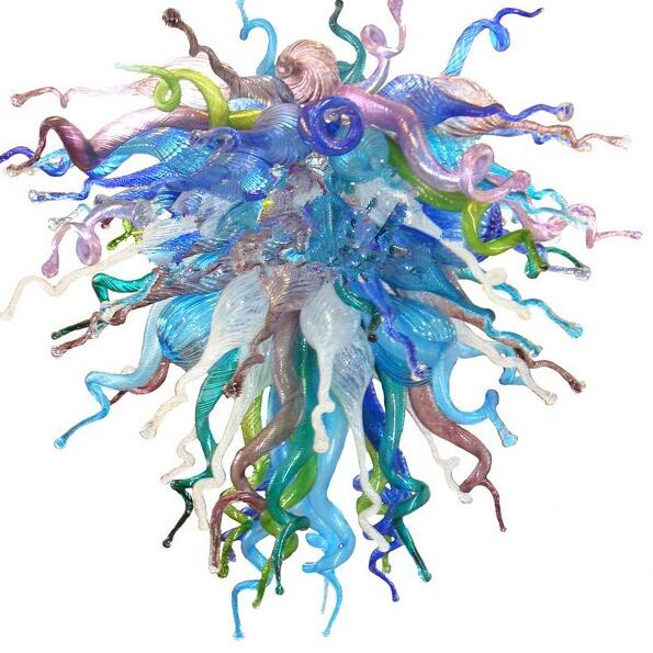 

Lamps Modern Hand Blown Glass Chandeliers Multi Color LED Chandelier Lighting Top Quality Ceiling Lights for Home