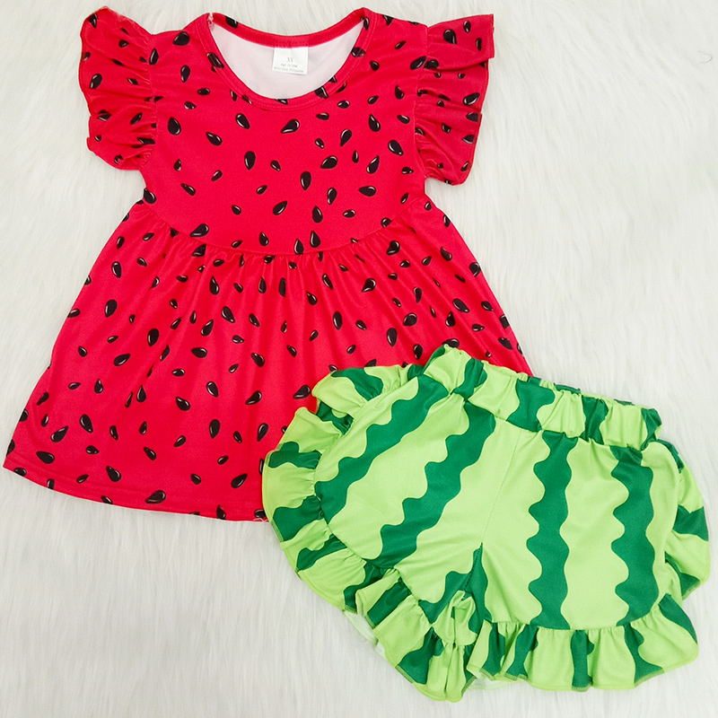 2020 enfants Boutique vêtements filles tenues d'été lait soie bébé petites filles robe pantalon ensemble enfant en bas âge enfants vêtements d'ét