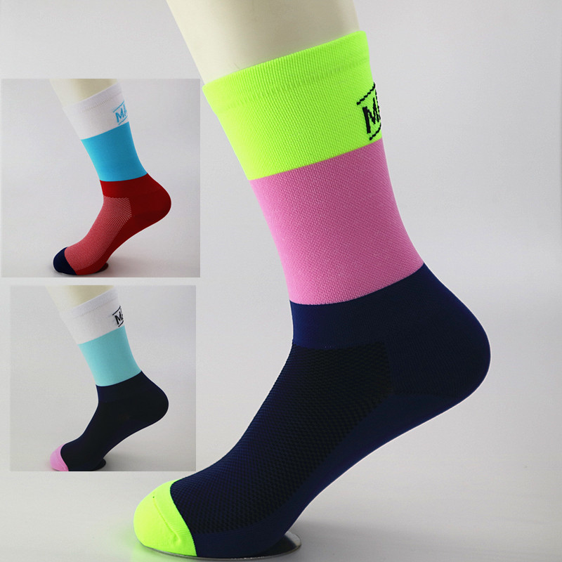

3 Color Mountain Cycling Sport Riding Socks Basketball Golf Camping Hiking Socks Men, Green