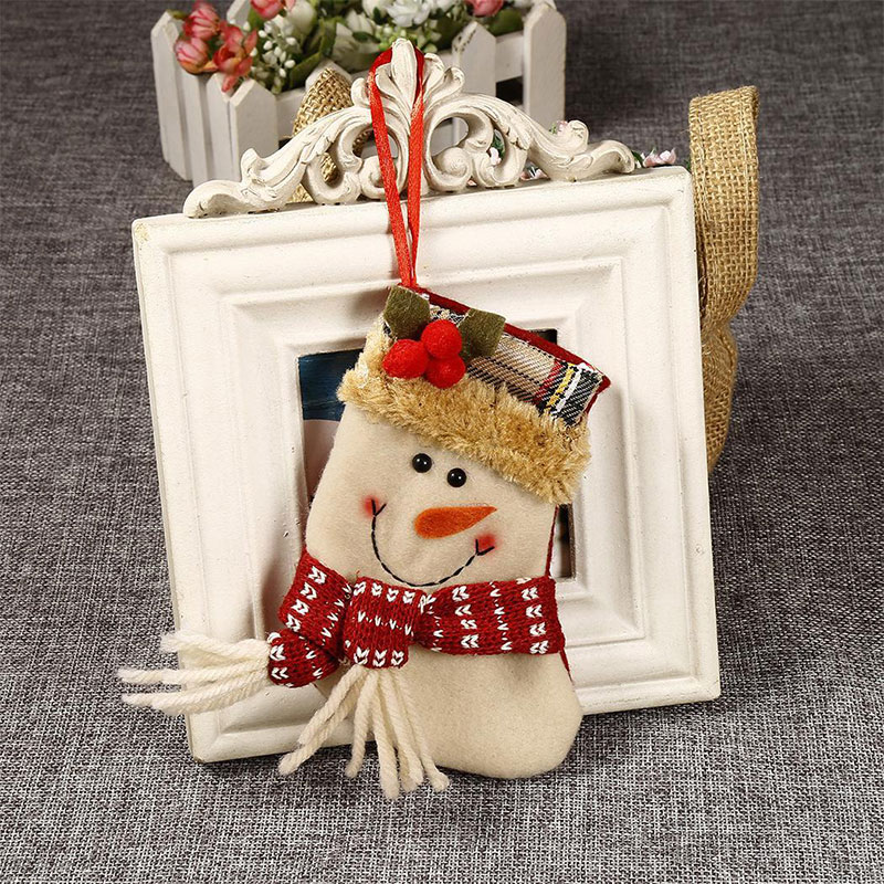 

Christmas Decoration Socks Gift Bags Snowman Deer Style Decor Ornaments