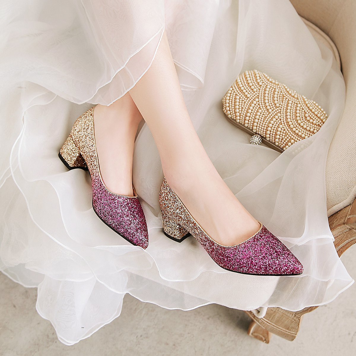 Pas Cher Chaussures De Mariage Femme Enceinte Achetez Des