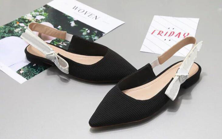 

5A 6010170 Sling-back Ballerina Flat Shoes,Patent Calfskin Leather,Technical Canvas,embroidered ribbon,Size 34-41,DHL Free Shipping, 6010170 flat_02