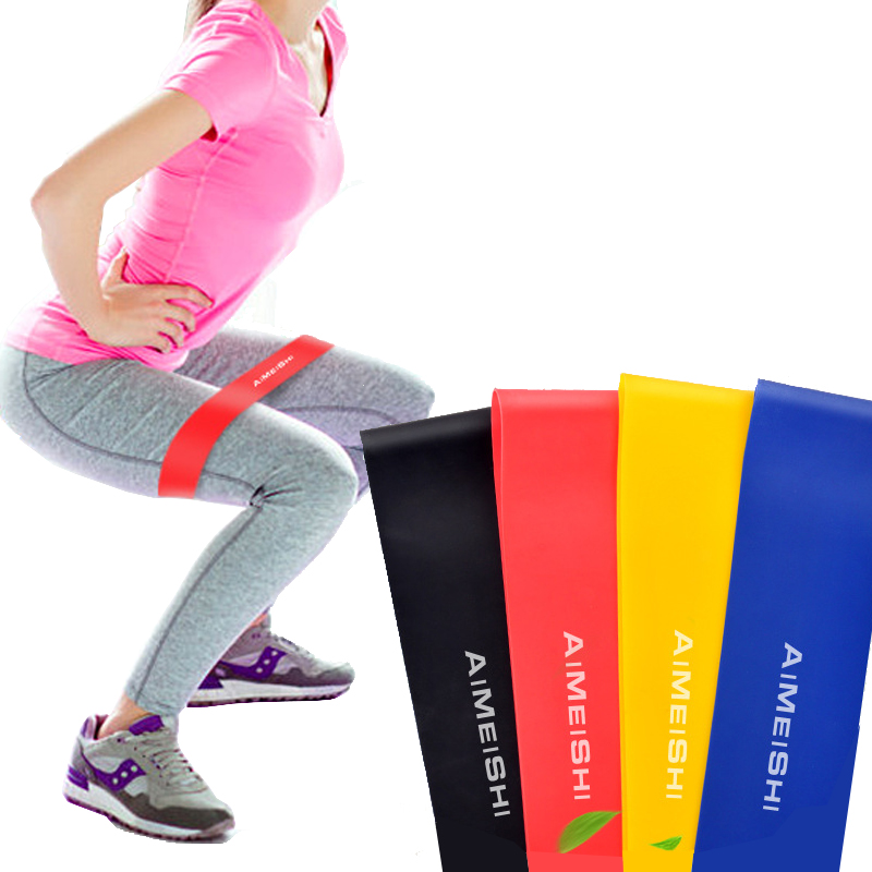 

Yoga accessories natural latex elastic ring plastic leg core sports strength rehabilitation elastic band ring resistance, Red