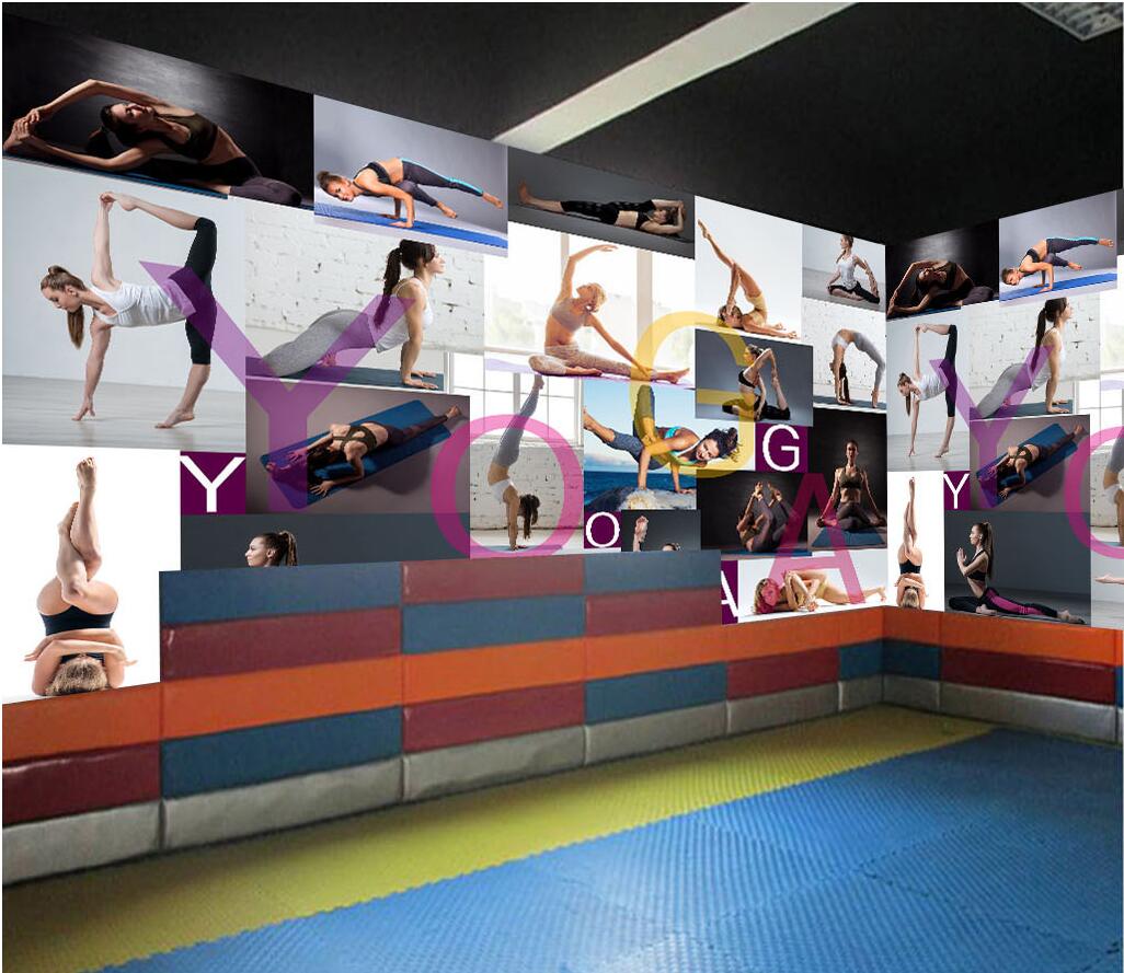 

WDBH 3d wallpaper custom photo HD soft beauty yoga studio tooling background living room home decor 3d wall muals wall paper for walls 3 d, Non-woven