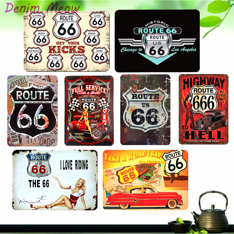 Route 66 Stickers-Adesivo decorazioni stampe auto moto casa