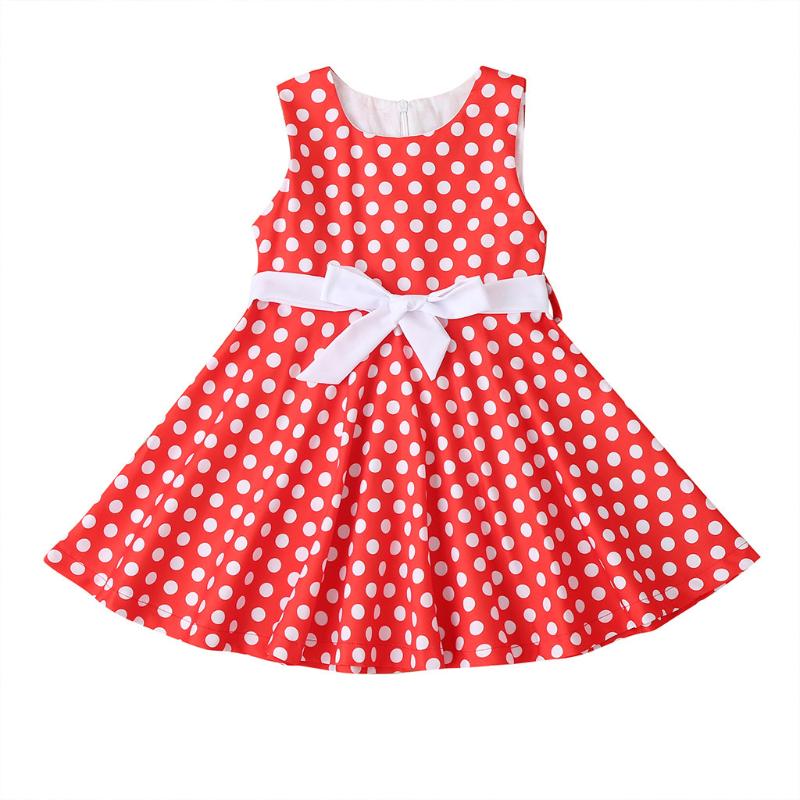 

2020 New Girls Summer Dress Vintage Children Clothes Polka Dot Princess Swing Rockabilly Party Dresses Vestidos De Verano #C6, Black