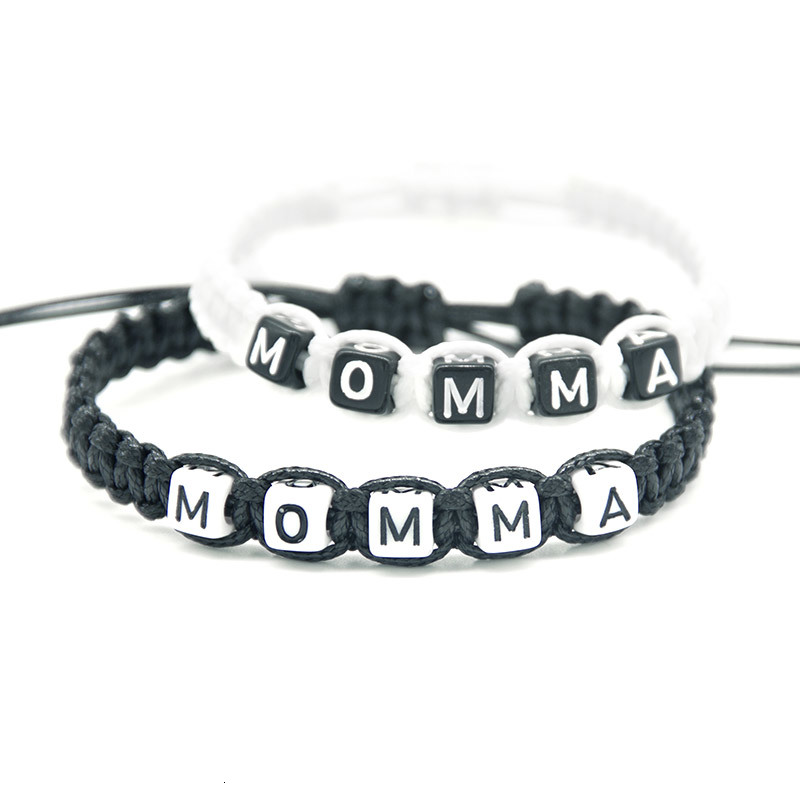 

1pcs Artificial Momma Bracelet Mother Infinity Adjust Size Baby Shower New Mum Pregnancy Breastfeeding Beaded Jewelry Gift
