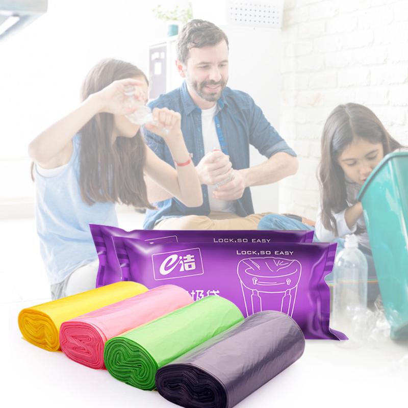 

30pcs Portable Kitchen Trash Bag Waste Bin Holder Garbage Bags Random Color