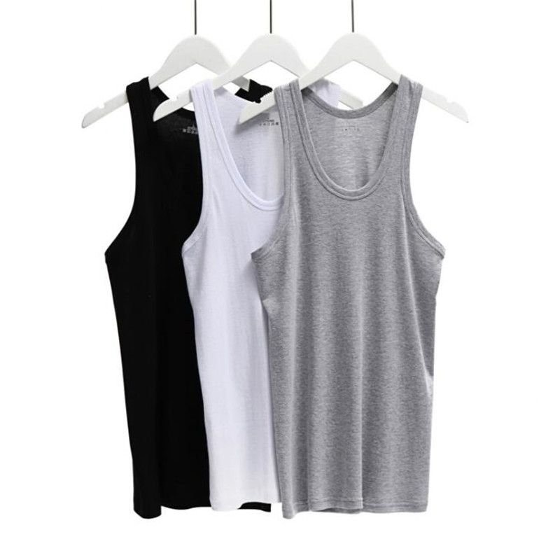 

Mens Undershirt Cotton Tops O-Neck 3Pcs/Lot Underwear Transparent Shirts Male Fitness Wrestling Singlets LXL XXL XXX, Custom color