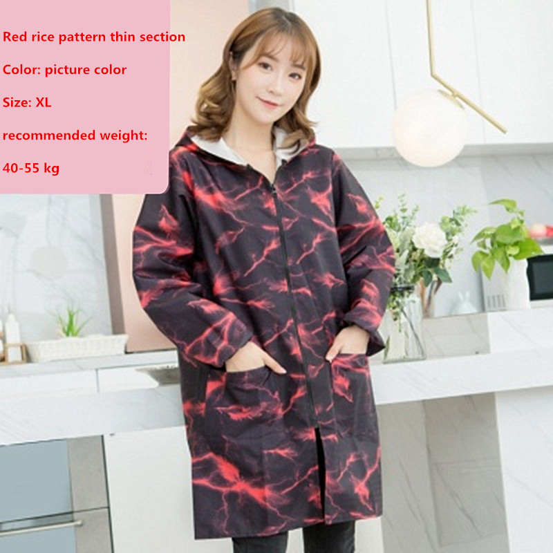 

Add Long Style Lady To Add Soft Work Clothes Han Style Fashion The Jacket Is Waterproof And Oil-proof For Adults A404