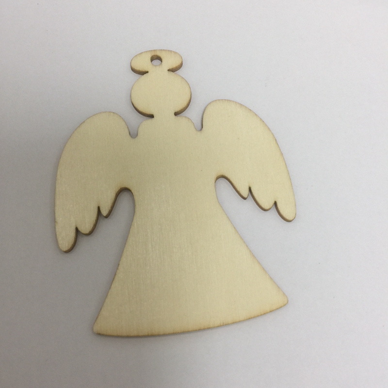 

20pcs chirstmas party decoration wood angle for home decoartion polywood angle ornament