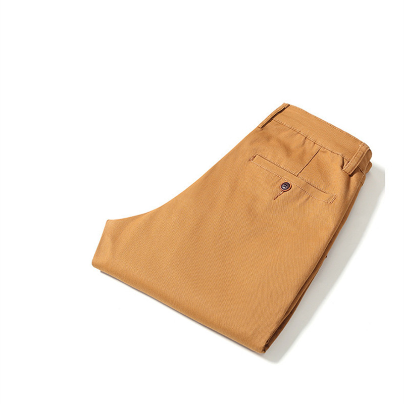 

MRMT 2019 Brand Men's Trousers Casual Trousers Comfortable Pants for Male Straight Tube Summer Thin Casual Trouser, Dark khaki