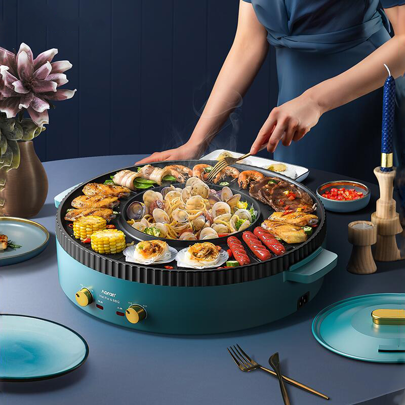 

Barbecue Machine Hot Pot Multifunction Braised Frying Pan Barbecue Machine
