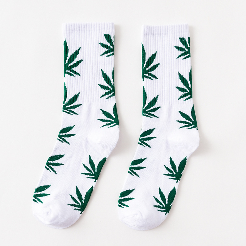 Green Leaf in White
