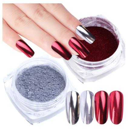 

13pcs Nail Art Mirror Pigment Nail Glitter Dip Rose Gold Shining Chrome Decoration UV Gel Polish JIC/ASX