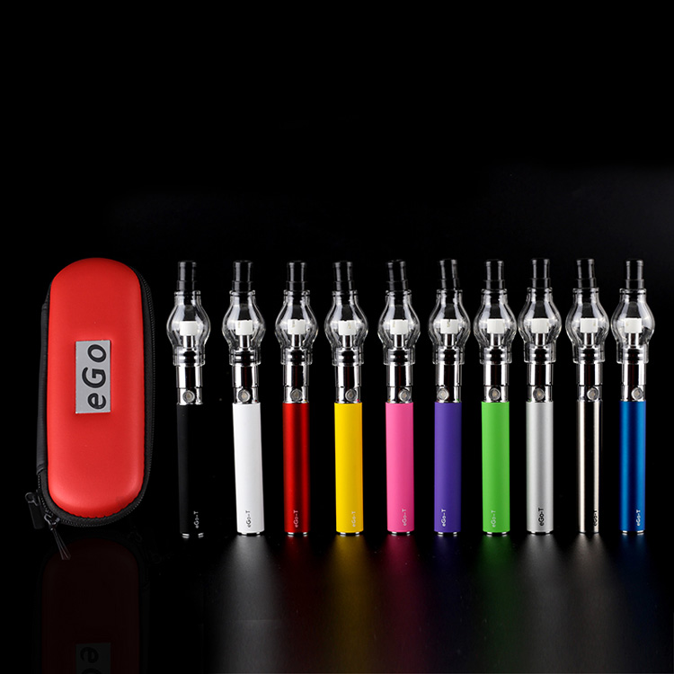 

Electronic cigarette kit glass globe tank for wax vapes pen ego-t battery dry herb vaporizer M6 EGO-T Zipper case starter kits, Multi