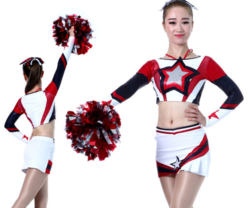 

Professional Performance Outfit Lycra Cheerleader Uniforms Adult/Kids Sport outfit 2020 Styles Free bows