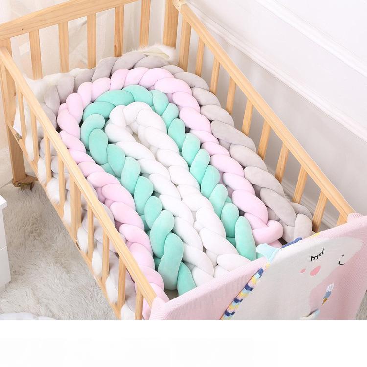 Childrens Room Printing Crib Pillow Safety Crash Barrier Long Pillow Baby Napping Pillow Anti-Collision PP Cotton Padding for Baby Games