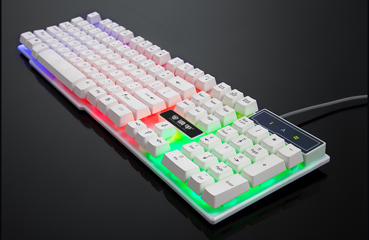 

Gaming wired Keyboard Mechanical Feeling Keyboard 104 Keycaps RGB Backlit Keyboard Computer Gamer For Laptop pc