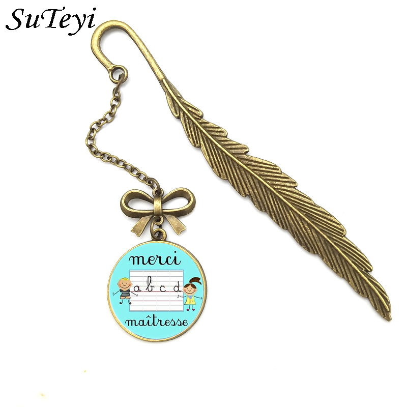 segnalibro a forma di ganci della sirena Segnalibri della piuma del metallo dellannata 12pcs