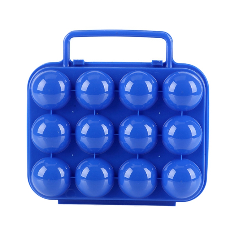 

12-grids Plastic Egg Storage Box Household Portable Shatterproof For Outdoor Camping kitchen