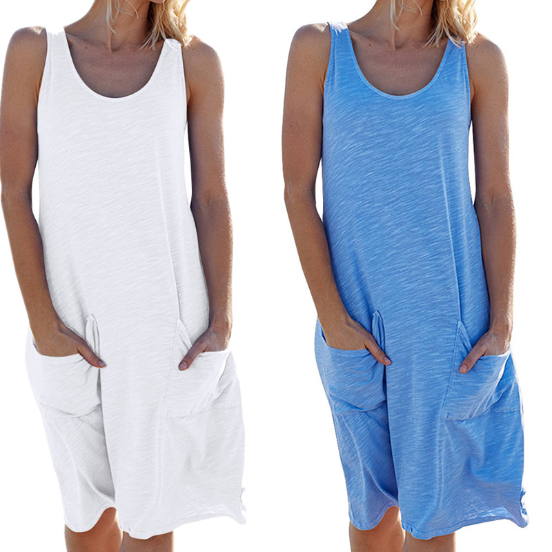 plus size cotton tank dress