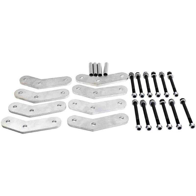 

Front + Rea Lift Shackle Kit For Wrangler YJ 1987-1995 1.25" 1-1/4" inch Direct Replacement