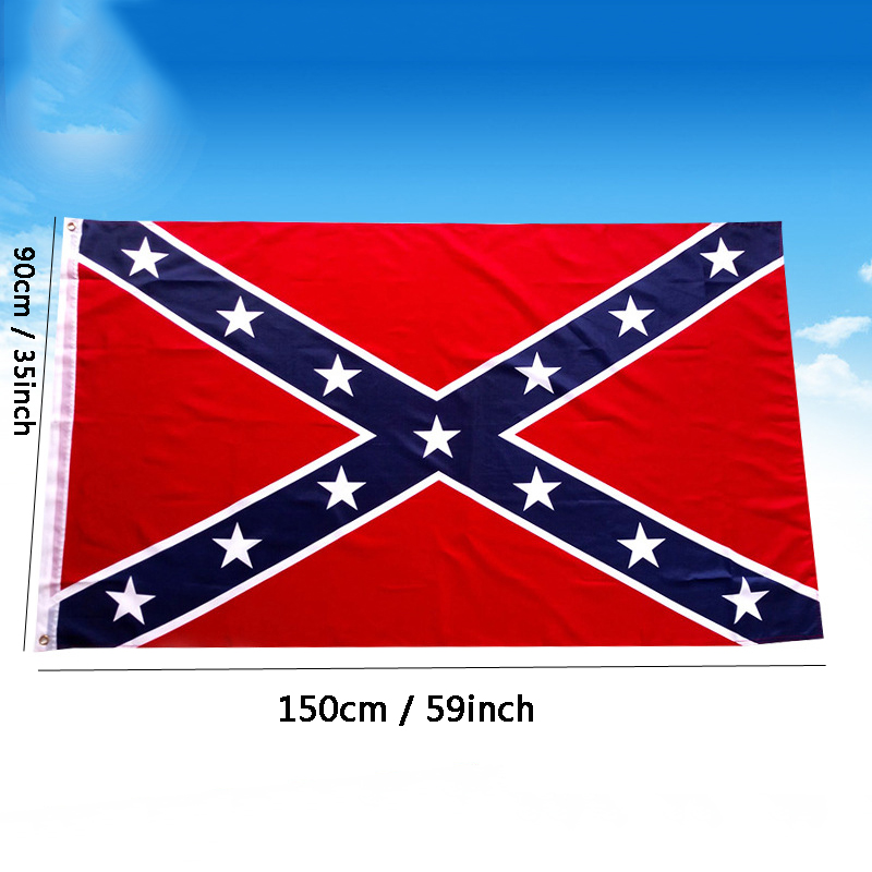 

3x5 FT Two Sides Printed Flag Confederate Rebel Flags Civil War Rebel Flag Polyester National Flags Banners Customizable DBC BH2687