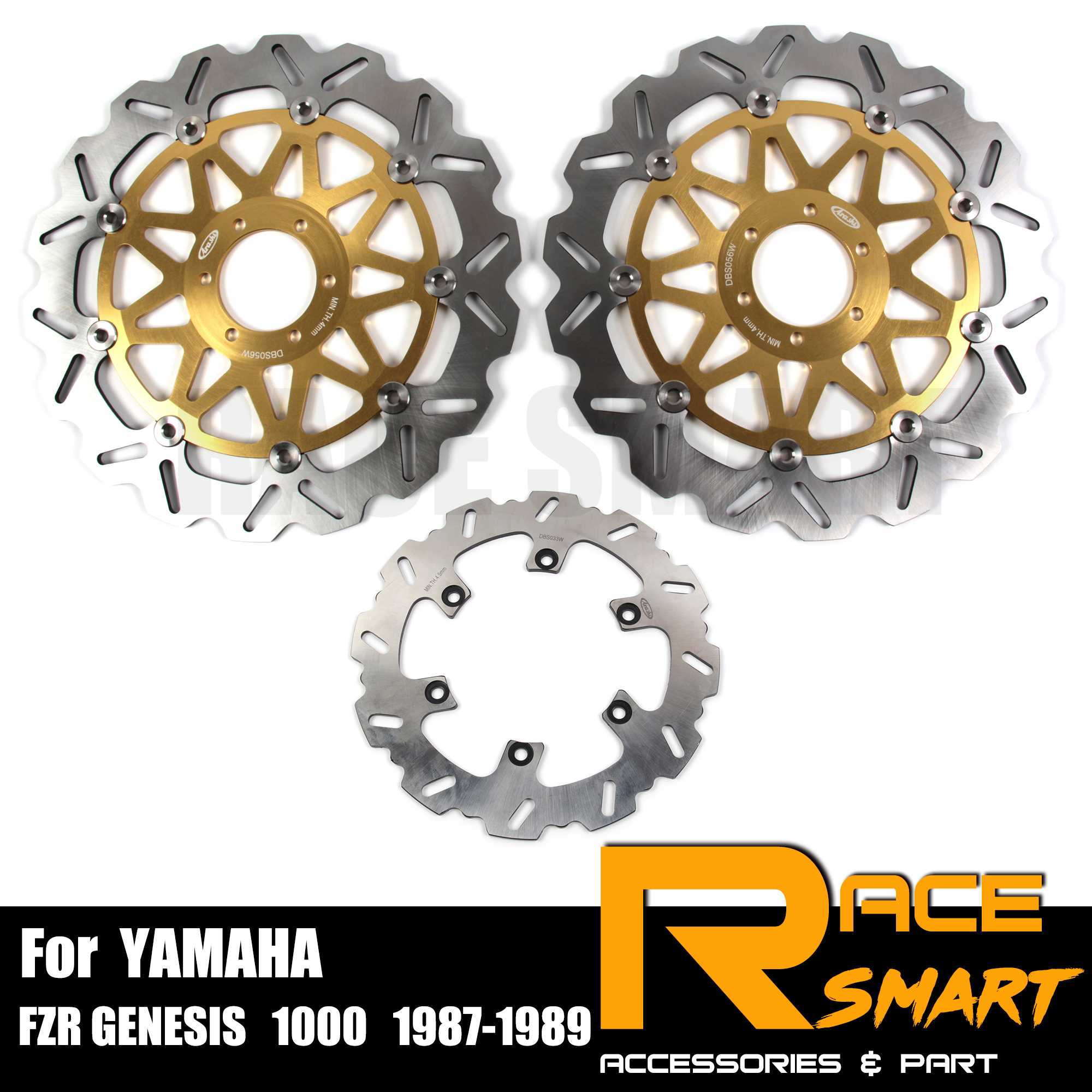 Accesorios de motos Accesorios de la motocicleta Frente Pinza de freno Establece con almohadillas for Yamaha Banshee 350 YFZ350 1990-2001 Accesorios de freno
