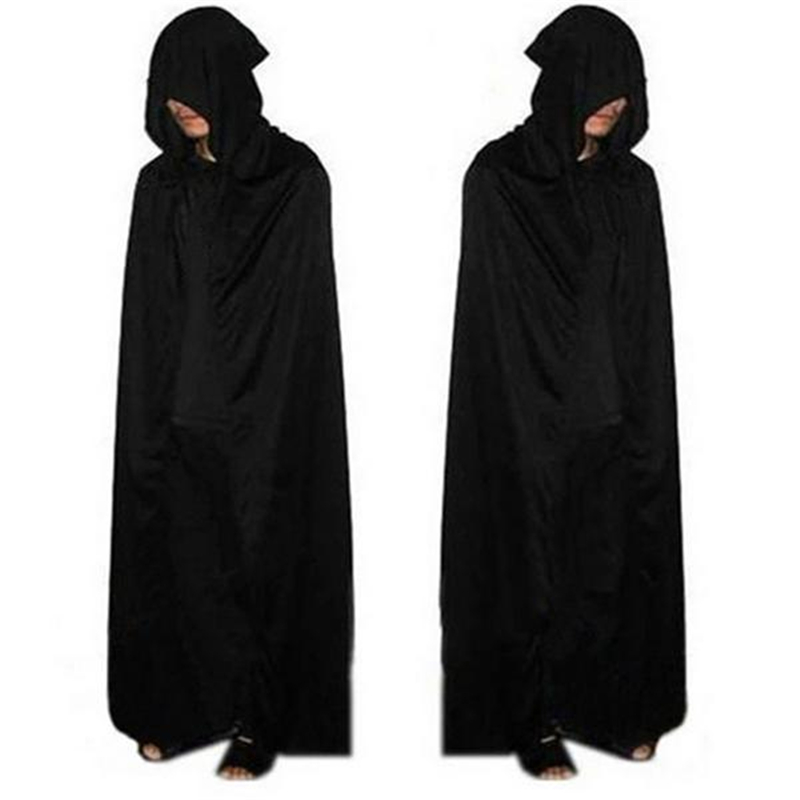 

Halloween Costume Adult Death Cosplay Costumes Black Black Hooded Cloak Scary