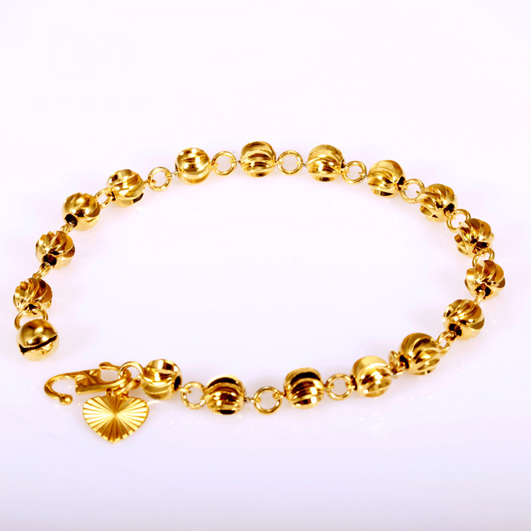 

Simulation of electroplating 24K gold bracelet watermelon beads women's jewelry bracelets fashion wholesale