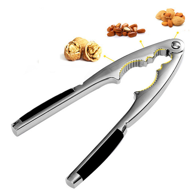 

Nut Cracker Kitchen Gadgets Tool Sheller Walnut Opener Plier Metal Opener Zin Alloy Nutcracker Kitchen Accessories