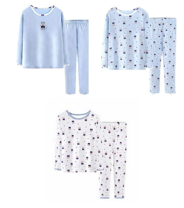 

Kids Pajamas Boys Girls PJS Cotton Toddler Clothes Set Long Sleeve and Pants Pajamas Sets Cartoon Sleepwear Homewear outfits, White beers