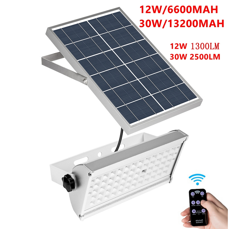

LED Flood Light, solar Street Light Super Bright Spotlight Wireless Outdoor Waterproof Garden Solar Powered Lamp With Rremote Control