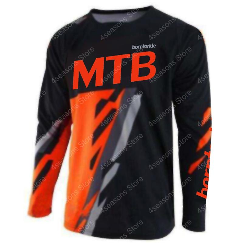 

Cycling jersey hombre borntoride Moto Jersey DH Off Road Mountain Bike MTB MX BMX Motocross Jerseys