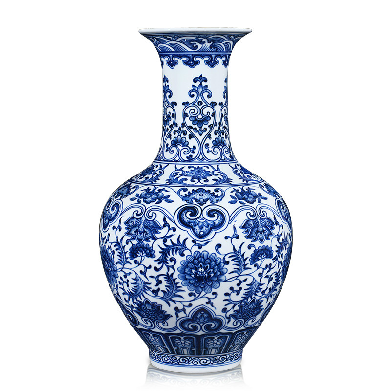 

Antique Classic Blue and White Hand Painted Home Decoration Porcelain Flower Vase