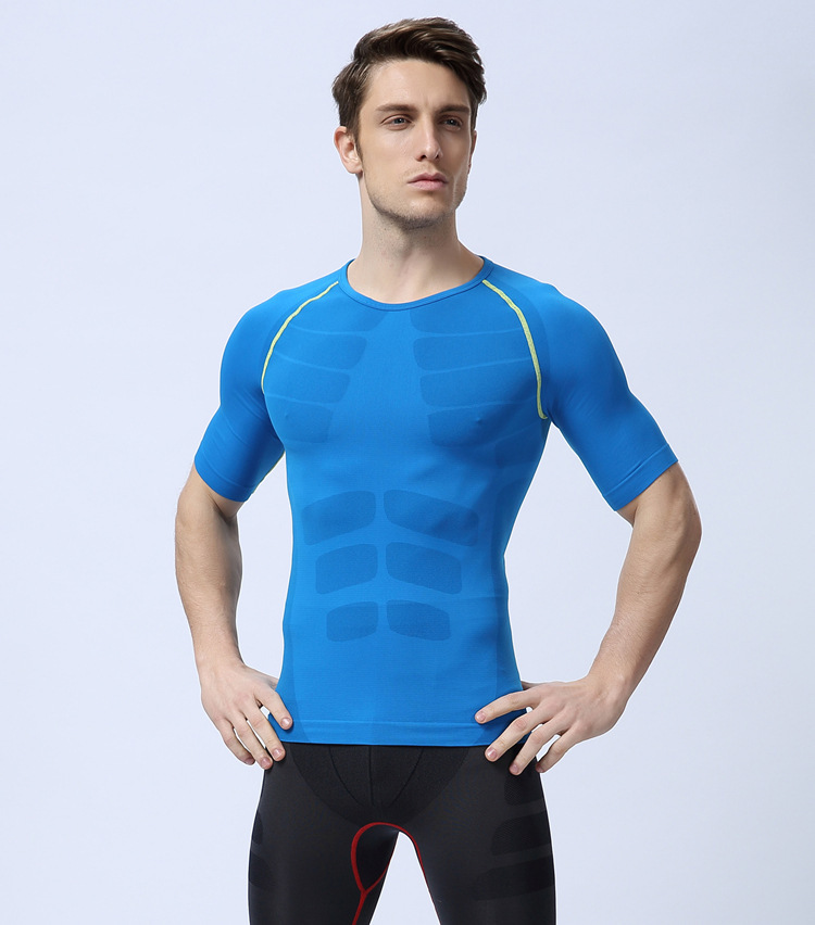 

men Fitness Wear shirt homme Muay Thai Fitness Short-sleeved Men T-shirt Fight Wear Wrestling tshirt Half-Sleeve Clothing, Colour 4