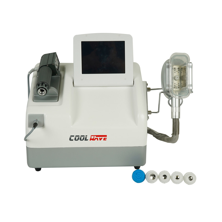 

Portable Acoustic radial shcok wave therapy machine with cool cryolipolysis fat freezing therapy in on machine