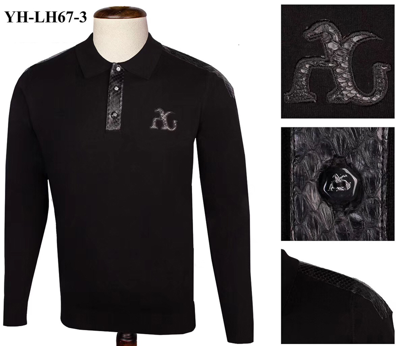 

Billionaire sweater Snake skin men's 2019 winter New fashion elasticity warm high quality embroidery zipper -4XL free shipping V191022, Dark gray