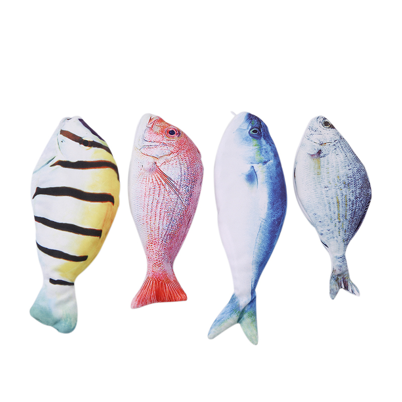 

Fish Storage Bags Pencils Case Simulation Cloth Plush Fish Pen Box Kawaii Large Capacity School Supplies Stationery Storage Bag
