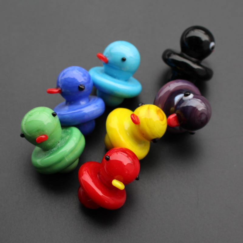 

Solid Colored Mutil-colors glass Carb Cap for Duck Quartz banger dome for glass bongs water pipes